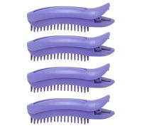 Volumizing Hair Clips Root Riser Heat Quick Curling Hair Volumizer Clips for Women Girls with Fine Curls 4 Pcs Wheat Straw ABS Material