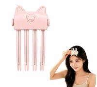 Volumizing Hair Root Clip 2 Adjustable Temperature Settings Type-C Charging 3-Minute auto-shutoff Ideal for Adding Root Volume and Styling Bangs or the Crown Area Travel-Friendly(Pink)