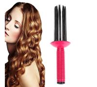 Volumizing Hair Styling Comb - Heatless Curl Enhancing Brush, Lightweight Volume Tool, Detangling Styling Curly Hair Definition Brush, Soft Grip Handle | Air Volume Comb for Home Salon Travel Accessor