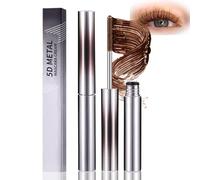 Volumizing & Lengthening Mascara with 3D Curling Effect - Waterproof Smudge-Proof Tubing Formula, Quick-Drying Clump-Free, Telescopic Precision Wand for Sensitive Eyes & Mature Lashes (Brown)