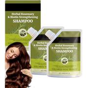 Volumizing Rosemary & Biotin Shampoo for Thinning Hair Appearance, Herbal Plant Based Shampoos for Thicker, Fuller hair, Biotin Strengthening Shampoo with Tea Tree Oil for Women and Men (2PCS)