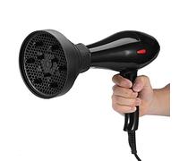 Volumizing Universal Hair Diffuser, Hair Dryer Diffuser Attachment for Curly and Natural Wavy Hair, Foldable Hairdryer Hair Blower Diffuser Cover Styling Hairdressing Tool (Black)