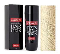 Volumon Professional Hair Building Fibres- Hair Loss Concealer- KERATIN- 28g- Get Upto 30 Uses- CHOOSE FROM 8 COLOUR SHADES (Blonde)