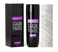 Volumon Hair Building Fibres for Thinning Hair 28g - White | Natural Cotton Hair Loss Concealer for Men & Women | Covers Bald Spots, Adds Volume, No Smear, Sweatproof, Instant Hair Thickener