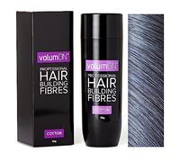 Volumon Professional Hair Building Fibres- Hair Loss Concealer- COTTON- 28g- Get Upto 30 Uses- CHOOSE FROM 8 HAIR SHADES COLOURS (Grey)
