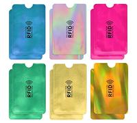 volumoon 12pcs RFID Blocking Card, RFID & NFC Blocking Credit Card Sleeves, Credit Card Protector Security Protectors, Anti-Theft RFID Blocking Card Holder, Contactless Card Protection for Women Men