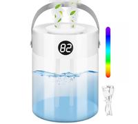 Volumoon 3L Humidifier for Home, USB Plug In, Cool Mist Dual Nozzles, Humidity Display, 3 Modes Night Light, 12 H Auto Shut-Off, Top Fill Silent Air Humidifier for Up to 40㎡, Bedroom, Indoor Plants