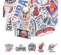 Volumoon Basketball Team Themed Stickers - 32 Piece Pack, Waterproof & Durable Vinyl for Laptops, Water Bottles, Scrapbooks, Skateboards & Cars