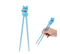 Volumoon Chopsticks, Chopsticks, Cute Lucky Cat, Chopsticks for Children, Reusable Non-Slip Chopsticks, Training Chopsticks, Personalised Chopsticks for Ramen, Asian Tableware (Blue)