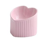 Volumoon Elevated Cat Bowl, Ceramic With 25° Tilt, Anti-Vomit Feeding Bowl, Raised Feeder, Extra Wide Food Dish, Whisker-Friendly, Microwave and Dishwasher Safe, 5.5 Inch