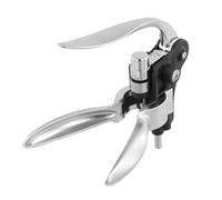 Volumoon Lever Corkscrew Wine Opener, Corkscrew Lever Wine Bottle Opener, Professional Waiters Corkscrew, Vertical Lever Corkscrew with Ergonomic Lever Pump, Wine Bottle Opener Gift Set, Silver
