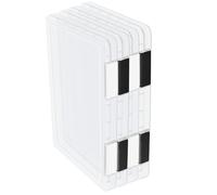 volumoon Pack of 4 A4 Document Box, Plastic Box with Lid, Transparent File Box, A4 Storage Box, A4 Storage Box, A4 Transparent, Portable Archive Box, A4, Multifunctional Storage Box