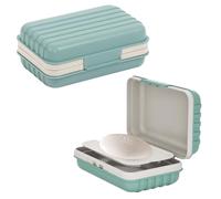 Volumoon Soap Box, 2 Pcs Travel Soap Dishes with Lid, Plastic Soap Container, Waterproof and Dustproof, Soap Bar Dish Storage, Ideal for Bathroom, Kitchen, Travel, Camp, Gym