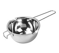 Volumoon Stainless Steel Double Boiler, Chocolate Melting Pot with Heat-Resistant Handle, Melting Bowl for Chocolate, Butter, Milk, Cheese, Candy, Caramel, Wax