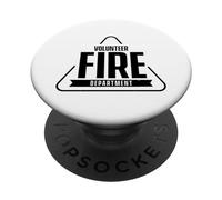 Volunteer Fire Department Voluntary Firefighter Fire Fighter PopSockets Adhesive PopGrip