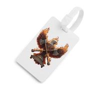 Volunteer Fire Eagle Luggage Tags for Suitcases Cute ID Tags Travel Baggage Tag Name Tags for Women Men