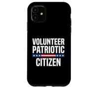 Volunteer Patriotic Citizen American Flag Bold Design Case for iPhone 11