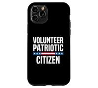 Volunteer Patriotic Citizen American Flag Bold Design Case for iPhone 11 Pro