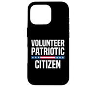 Volunteer Patriotic Citizen American Flag Bold Design Case for iPhone 16 Pro
