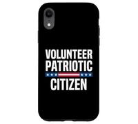 Volunteer Patriotic Citizen American Flag Bold Design Case for iPhone XR
