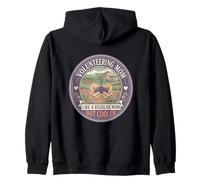 Volunteering Mom Like A Regular Mom But Cooler Community Mom Zip Hoodie