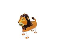Volunx Lion Safari Farm Jungle Animal Walking Balloons Air Balloon Aluminium Foil Helium Balloons for Gift Birthday Party Decor