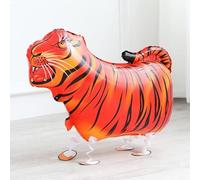 Volunx Tiger Farm Jungle Animal Walking Balloons Air Balloon Aluminium Foil Helium Balloons for Gift Birthday Party Decor