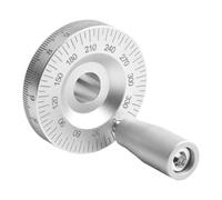 VOLURE Aluminum Alloy Handwheel, Aluminum Alloy Lathe Hand Wheel with Scale Multiple Sizes(42mm,6mm)