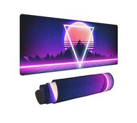 VOLURE Beautiful Retro Vaporwave Gaming Mouse Pad Cool Desk Mat Synthwave Neon Large XL Long Extended Pads Big Mousepad for Home Office Decor Accessories, One Size