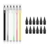 VOLURE Inkless Pencils With Replaceable Nibs, Pack Of 6, 12, Or 18 Inkless Pencils With Replaceable Nibs For Writing And Drawing(6 Pen and 12Pcs Nib)