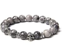 VOLURE Thoughtful Gift,Bracelets Men Women Stone Tiger Eye Bracelet Malachite Labradorite 8MM Beads Stretch Bangles Jewelry,Map Stone,21cm Crystal, One Size, Plastic, Agate
