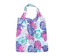 VOLURE Washable Grocery Shopping Bags, 5 Pcs Foldable Polyester Reusable Shopping Tote Bags Multicolor(Color 1)