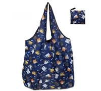 VOLURE Washable Grocery Shopping Bags, Reusable Shopping Bags Grocery Totes Polyester 5 pcs Multicolor Women(Color 5)