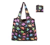 VOLURE Washable Grocery Shopping Bags, Shopping Bags Multicolor Polyester 5 Pcs(Color4)