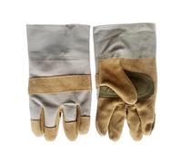 VOLURE Welding Work Gloves, Welding Gloves Grey Gauntlet Cuff For MIG Stick Welder Grilling Oven Chainsaw
