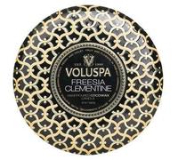 VOLUSPA 3 Wick Decorative Tin Candle Freesia Clementine 340g