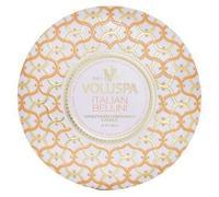 VOLUSPA 3 Wick Decorative Tin Candle Italian Bellini 340g