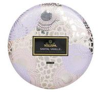VOLUSPA 3 Wick Decorative Tin Candle Santal Vanille 340g