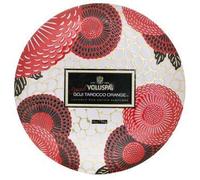 VOLUSPA 3 Wick Decorative Tin Candle Spiced Goji Tarocco Orange 340g