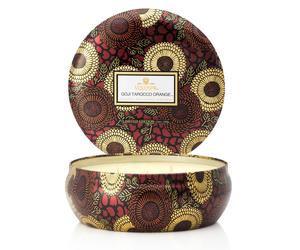 Voluspa 3-wick in a tin candle 60 hours Goji & Tarocco Orange