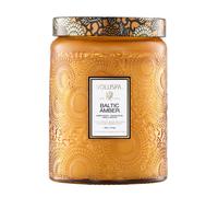 Voluspa Baltic Amber Candle | Large Glass Jar | 18 Oz | 100 Hour Burn Time | All Natural Wicks and Coconut Wax for Clean Burning | Vegan | Poured in