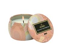 Voluspa Eucalyptus & White Sage, Petite Candle Jar, 3.2 oz, 25 Hour Burn Time, All Natural Wicks and Coconut Wax for Clean Burning, Vegan, Poured in t