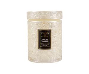 Voluspa Japonica scented in glass jar 50 hours santal vanille