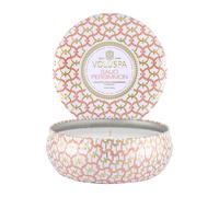 Voluspa Maison Blanc 3-wick Tin scented 40 hours Saijo Persimmon