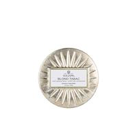 Voluspa Mini Candle in Star Embossed Tin - Blond Tabac
