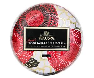 VOLUSPA Mini Tin Candle Spiced Goji Tarocco Orange