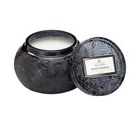 Voluspa Moso Bamboo Japonica Limited Edition Embossed Glass Chawan Bowl Scented Candle