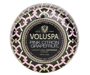 VOLUSPA Pink Citron Candle Mini Tin