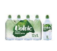 Volvic Natural Still Mineral Water (Pack Of 12 x 1L)