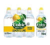 Volvic Touch of Fruit Lemon and Lime Sports Cap 750ml (Pack of 6 x 75cl)
